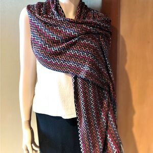Missoni Multicolor Zigzag Shawl. Long and wide.